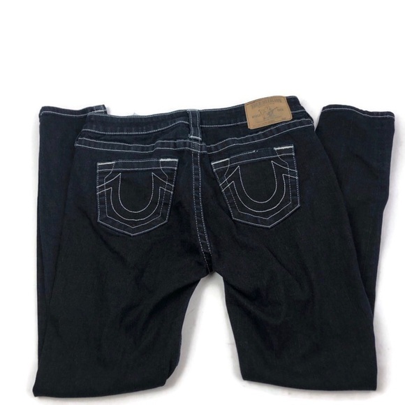 True Religion Dark Wash Section Super Skinny Jean - Picture 4 of 6